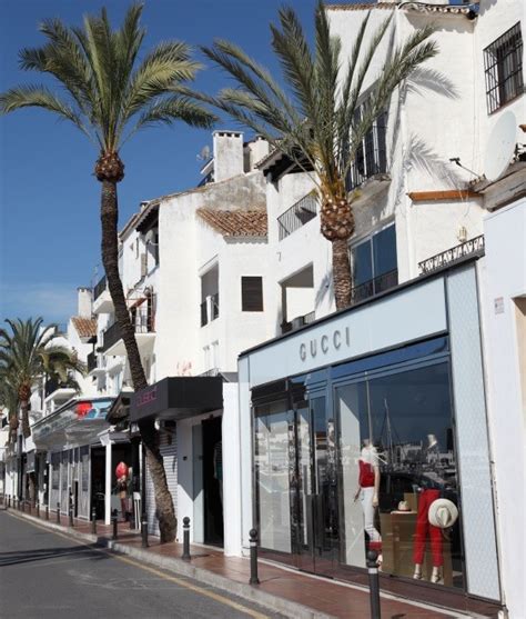 puerto banus shopping center.